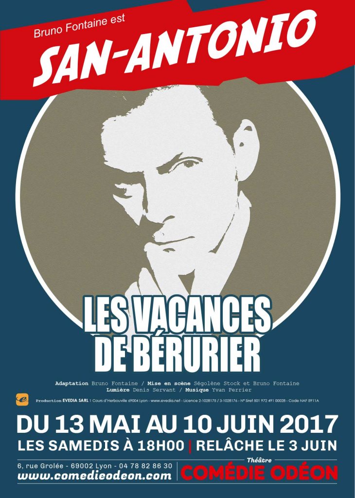 San Antonio Les vacances de Bérurier Théâtre Comédie Odéon San Antonio Les vacances de Bérurier Théâtre Comédie Odéon
