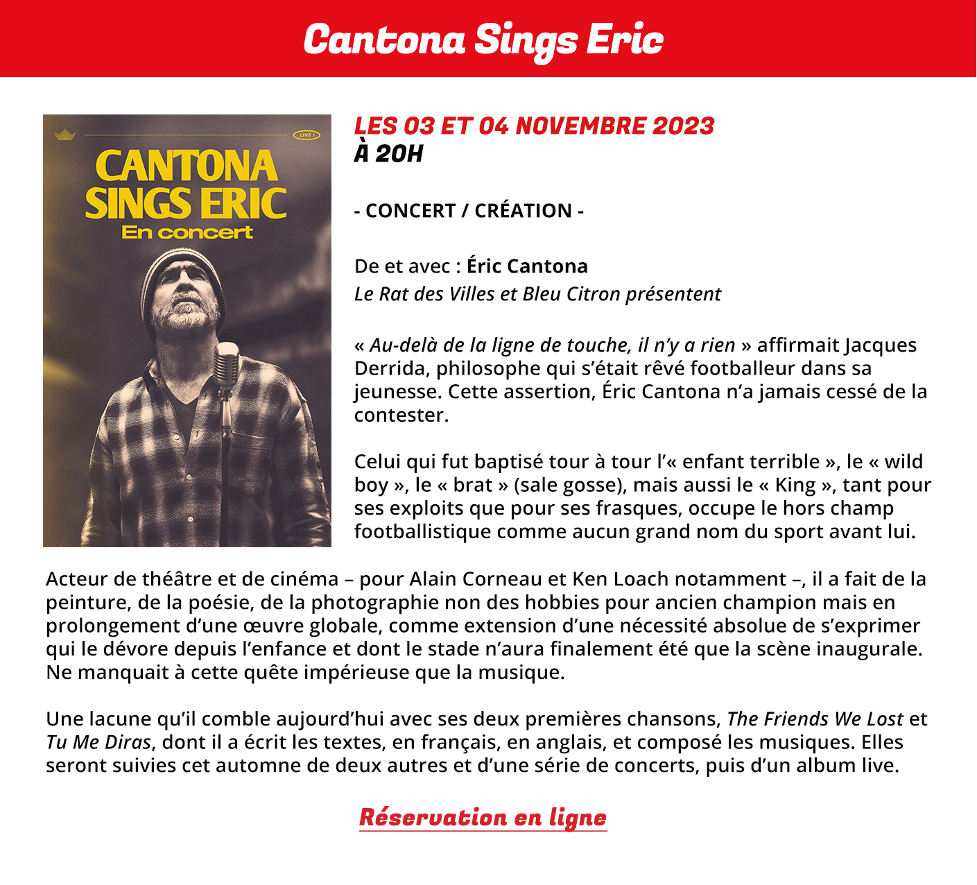 The King CANTONA en concert... au Théâtre Comédie Odéon de Lyon ! NL_Cantona_3